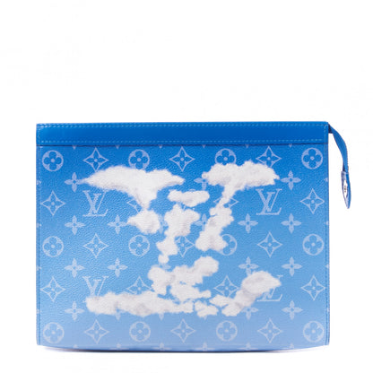 Louis Vuitton Monogram Clouds Pochette Voyage MM A4 Blue 1 of 7
