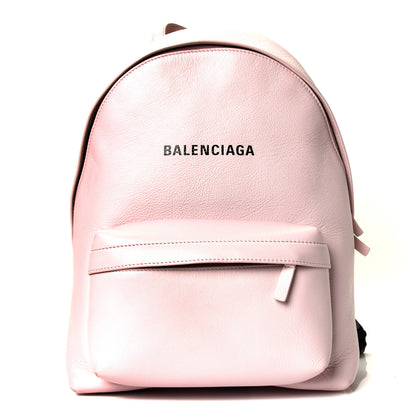 Balenciaga Smooth Calfskin Logo Small Everyday Backpack Light Rose Black 1 of 4