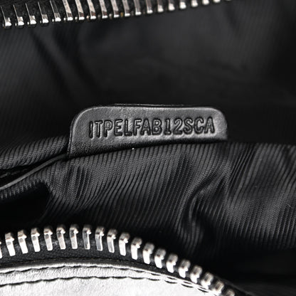 Burberry Prorsum Calfskin Studded Knight Satchel Black 8 of 12