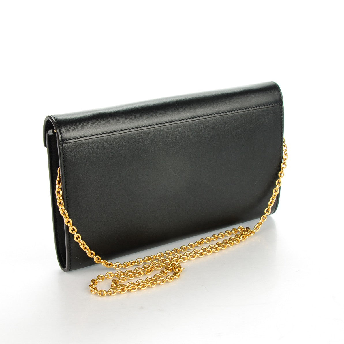 Celine Smooth Calfskin Nubuck Large Pocket Flap On Chain Black 3 of 8