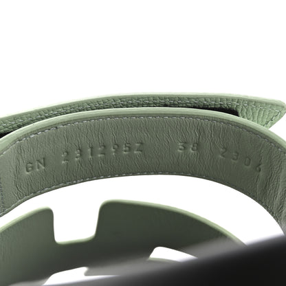 Hermes Epsom Womens Chypre Sandals 38 Vert Jade 9 of 10