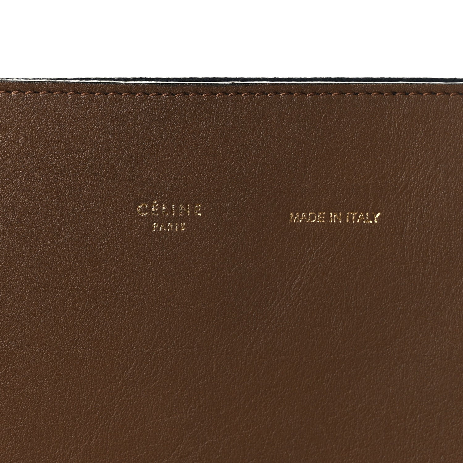 Celine Shiny Smooth Calfskin Twisted Cabas Camel Tan 8 of 14