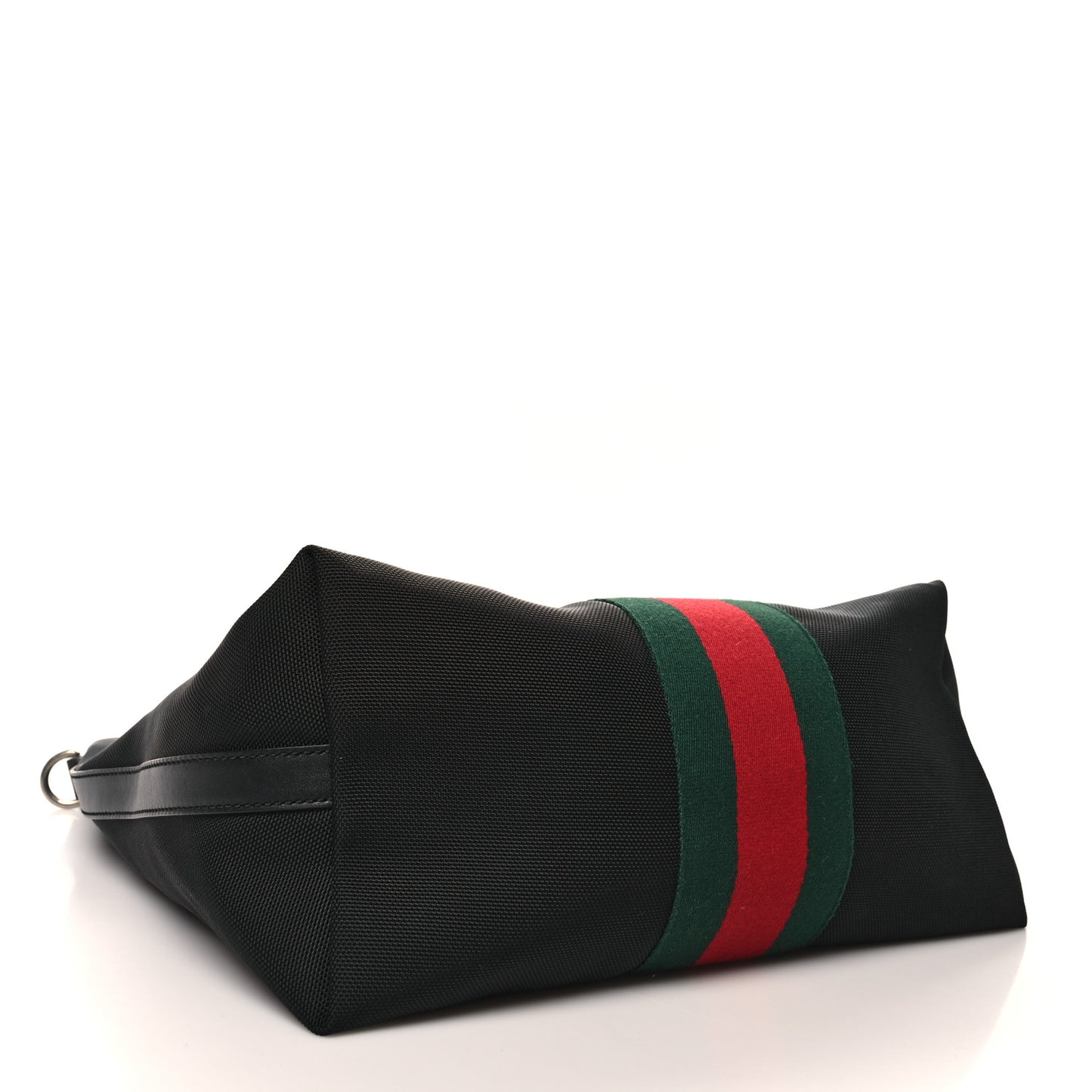 Techno Canvas Web Vertical Tote Black