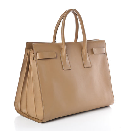 Saint Laurent Calfskin Large Sac de Jour Carryall Tan 3 of 8