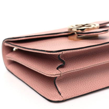 Gucci Dollar Calfskin Small Interlocking G Shoulder Bag Soft Pink 9 of 10
