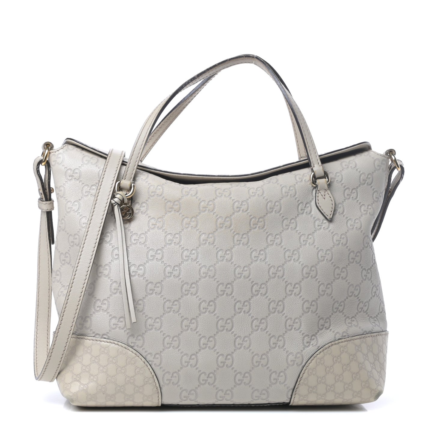 Guccissima Medium Bree Foldover Tote Nude