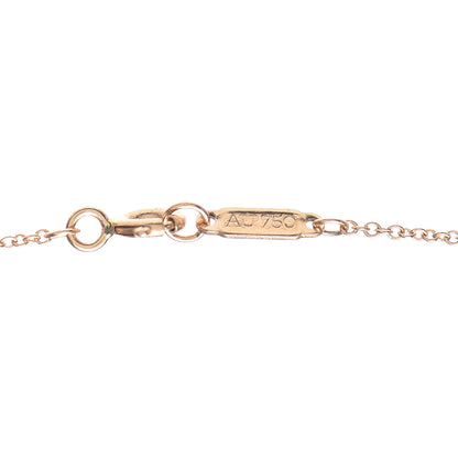 Tiffany 18K Rose Gold Diamond Metro Heart Pendant Necklace 4 of 6