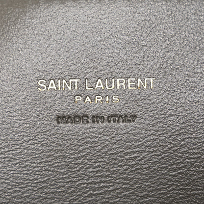 Saint Laurent Smooth Calfskin Suede Medium Reversible Monogram Kate Satchel Taupe 5 of 13