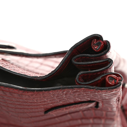 Hermes Niloticus Crocodile Kelly Sport 26 Rouge H 15 of 15