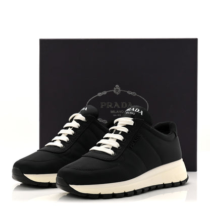 Prada Re-Nylon Piuma Logo Quilted 45mm Sneakers 36.5 Black 10 of 10