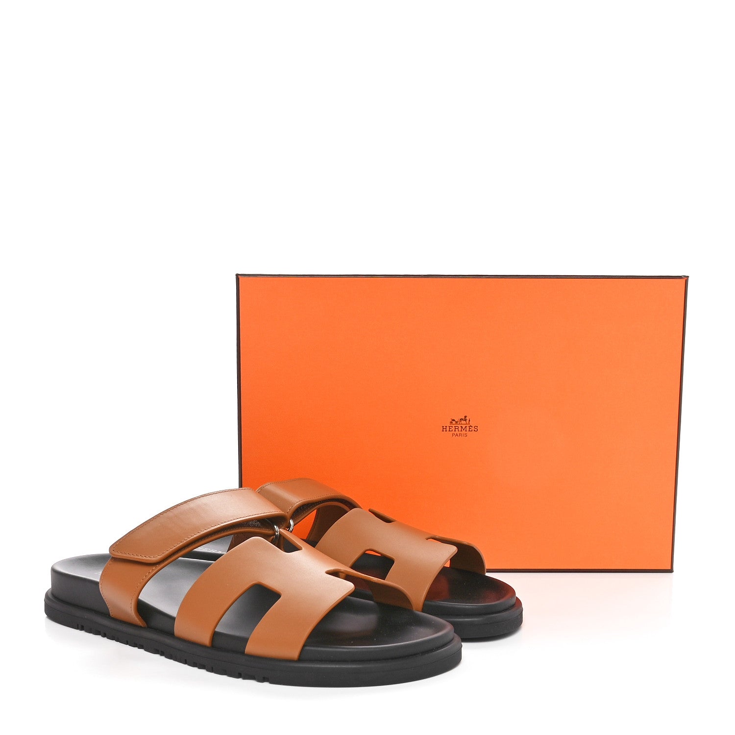 Hermes Calfskin Womens Chypre Sandals 39 Naturel 8 of 8