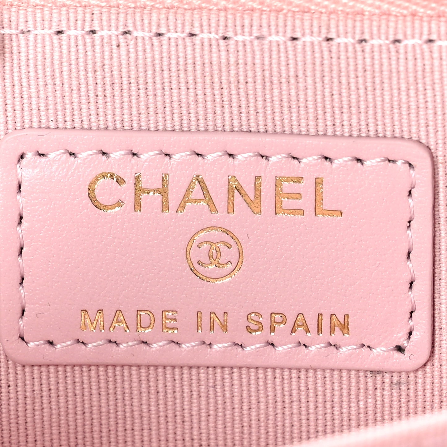 Caviar Quilted Zip Coin Purse Light Pink