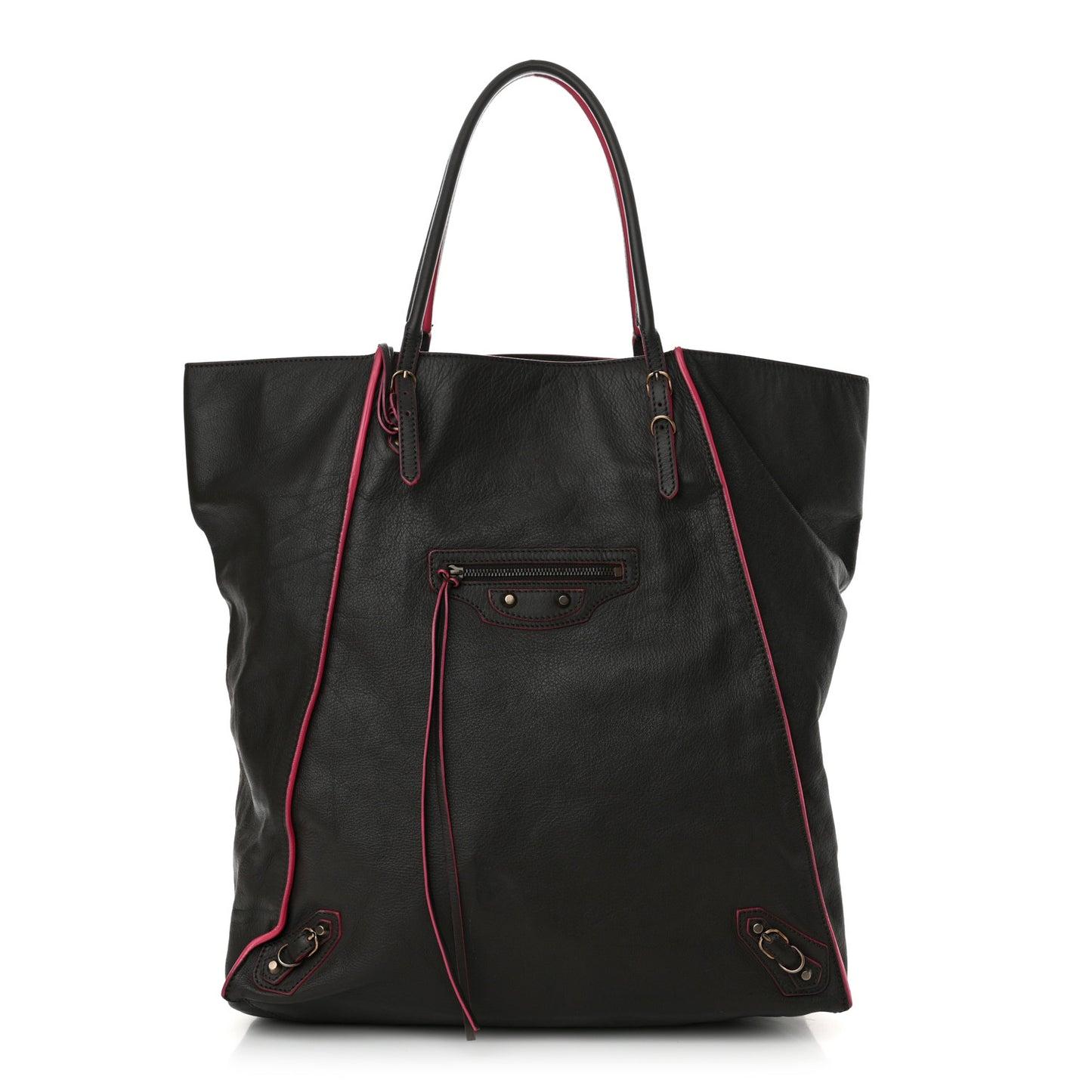Veau Papier Basket Tote Brown