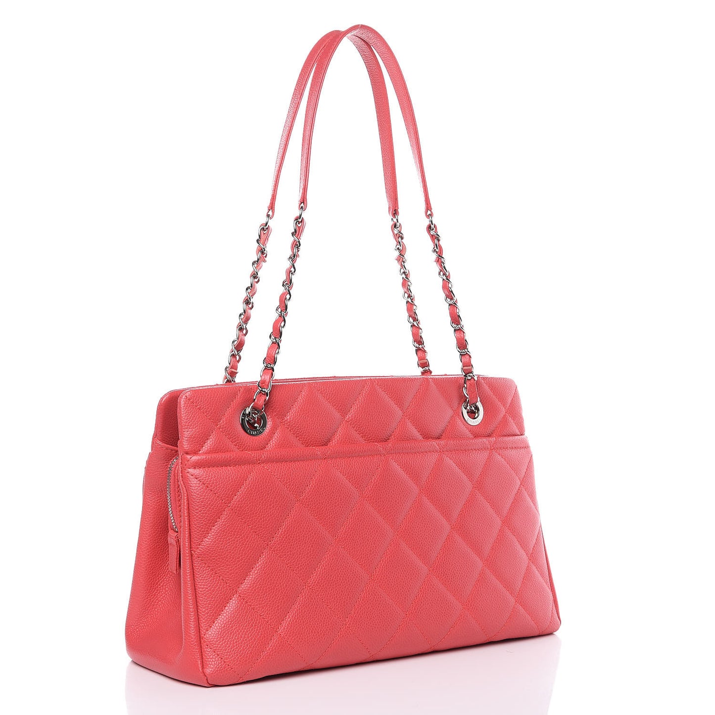 Caviar Quilted Timeless CC Soft Tote Pink