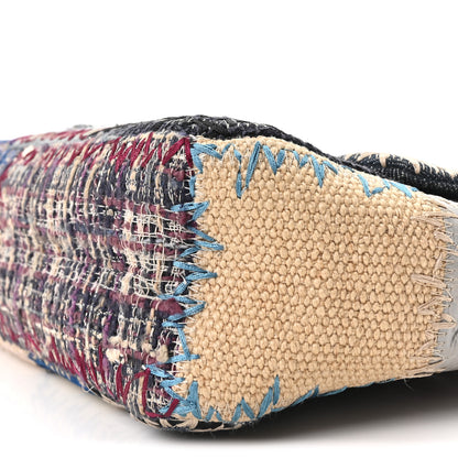 Chanel Denim Tweed Patchwork Jumbo Single Flap Multicolor 10 of 10