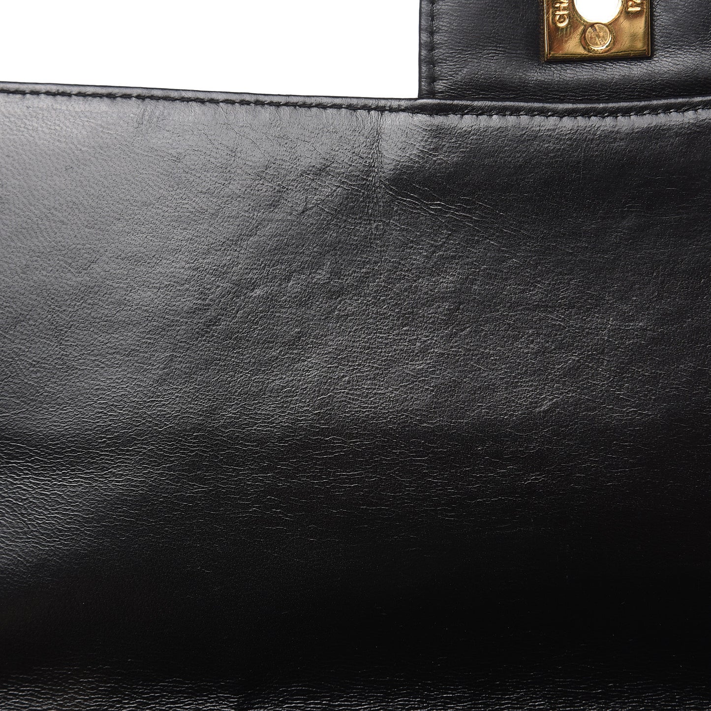 Lambskin Quilted Jumbo Single Flap Black