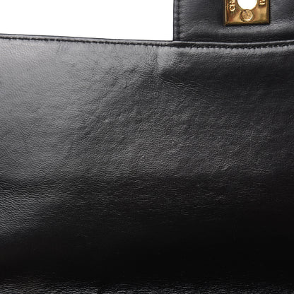 Chanel Lambskin Quilted Jumbo Single Flap Black 12 of 20