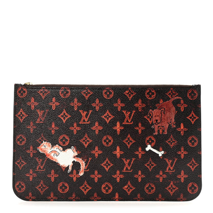 Louis Vuitton Catogram Neverfull MM GM Pochette Marron 1 of 6