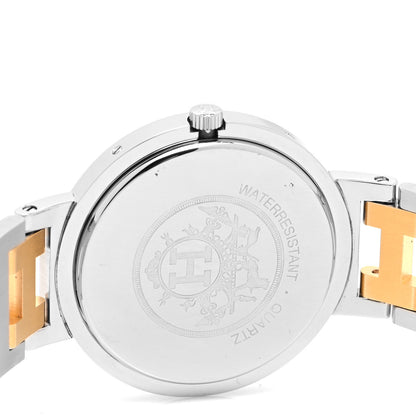 Hermes Stainless Steel 34mm Clipper Quartz Watch Gold 4 of 4