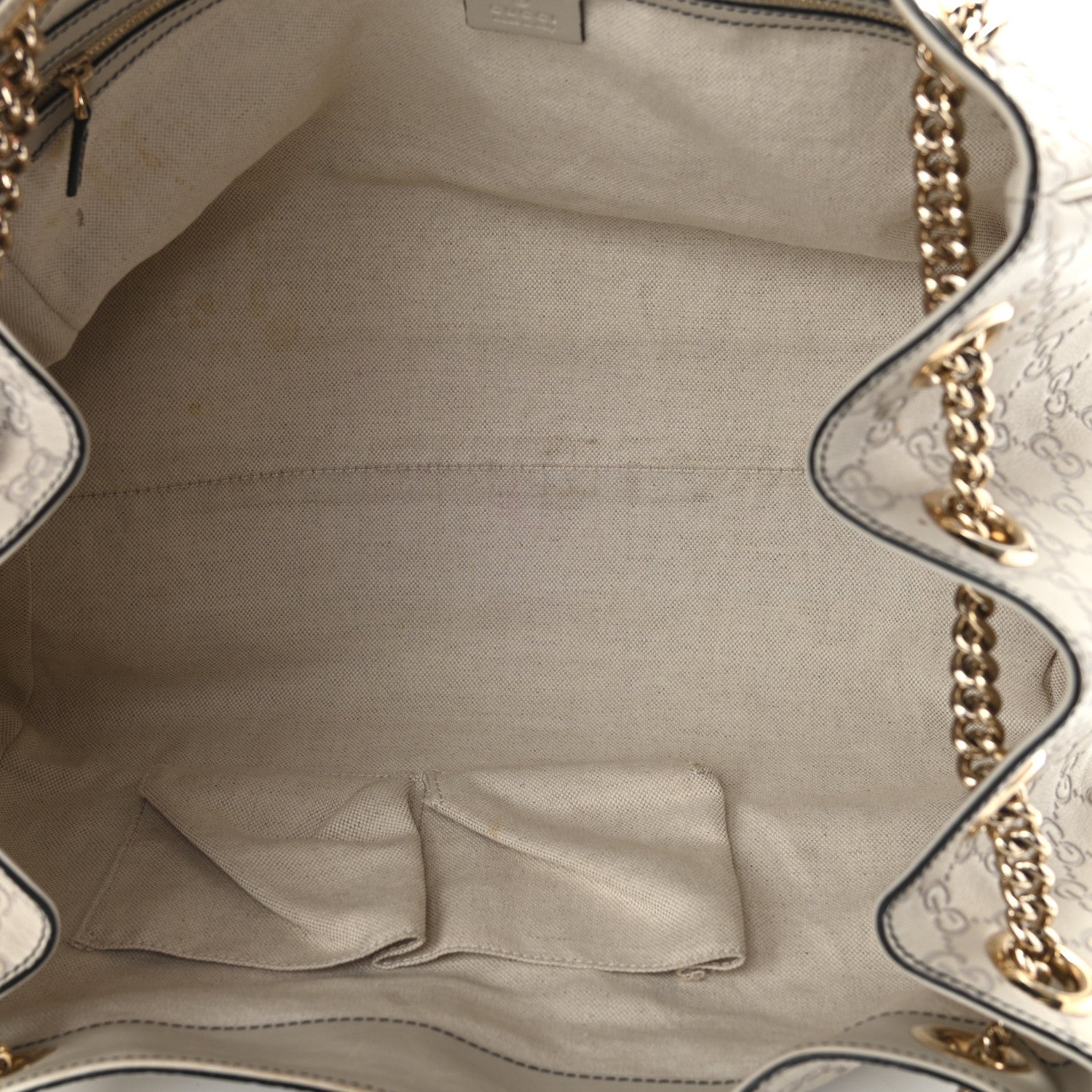 Gucci Guccissima Signature Medium Emily Shoulder Bag Mystic White 5 of 13