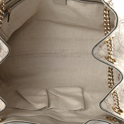 Gucci Guccissima Signature Medium Emily Shoulder Bag Mystic White 5 of 13