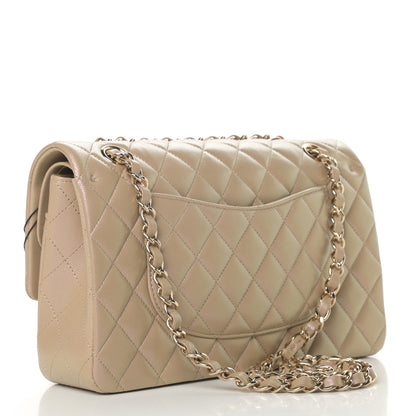 Chanel Iridescent Caviar Quilted Medium Double Flap Dark Beige 3 of 11