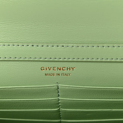Givenchy Shiny Calfskin 4G Wallet on Chain Pistachio 6 of 9