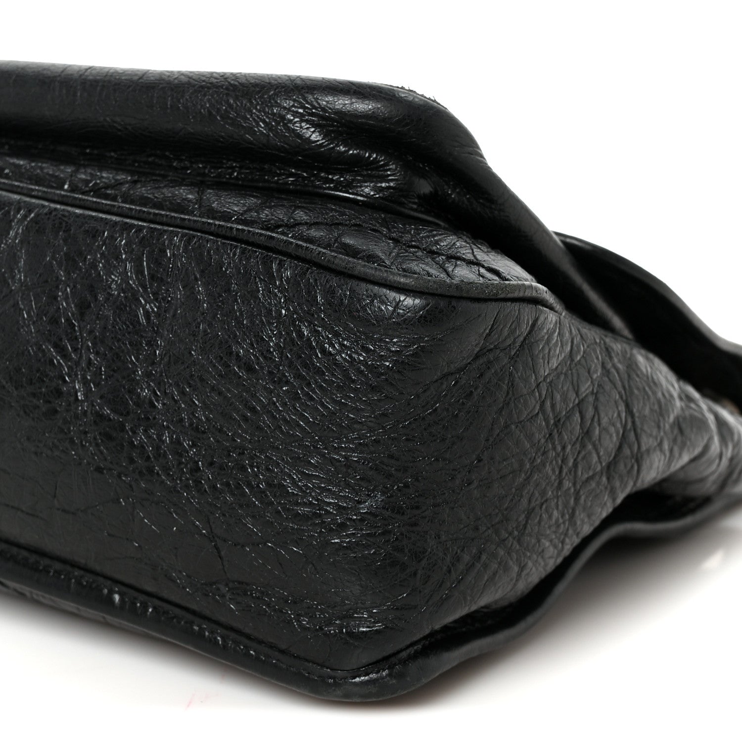 Saint Laurent Crinkled Calfskin Matelasse Monogram Medium Niki Chain Satchel Black 10 of 10