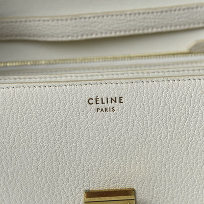 Celine Goatskin Medium Classic Box Flap Bag White 9 of 11