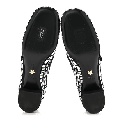 Christian Dior Mesh Embroidered Mirror Baby-D Ballet Pumps 36 Black 6 of 9