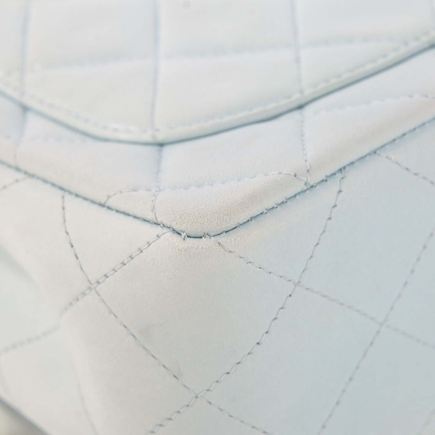 Chanel Lambskin Quilted Mini Square Flap Light Blue 8 of 16