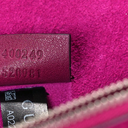 Gucci GG Supreme Monogram Suede Crystal Small Dionysus Shoulder Bag Beige Ebony Bright Purple 6 of 10