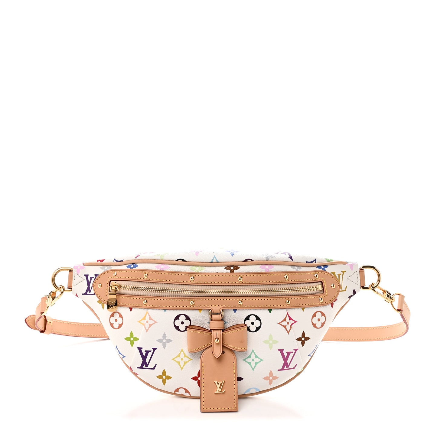 LV X TM Monogram Multicolor High Rise Bumbag White