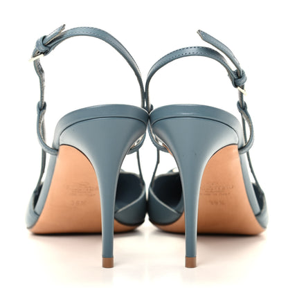 Valentino Garavani Calfskin Tonal Vlogo Slingback 80mm Pumps 39.5 Amadeus 6 of 11