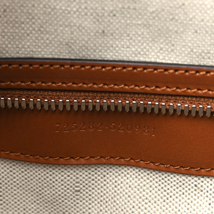 Gucci Calfskin GG Tennis Embossed Large Duffle Bag Brown 6 of 9