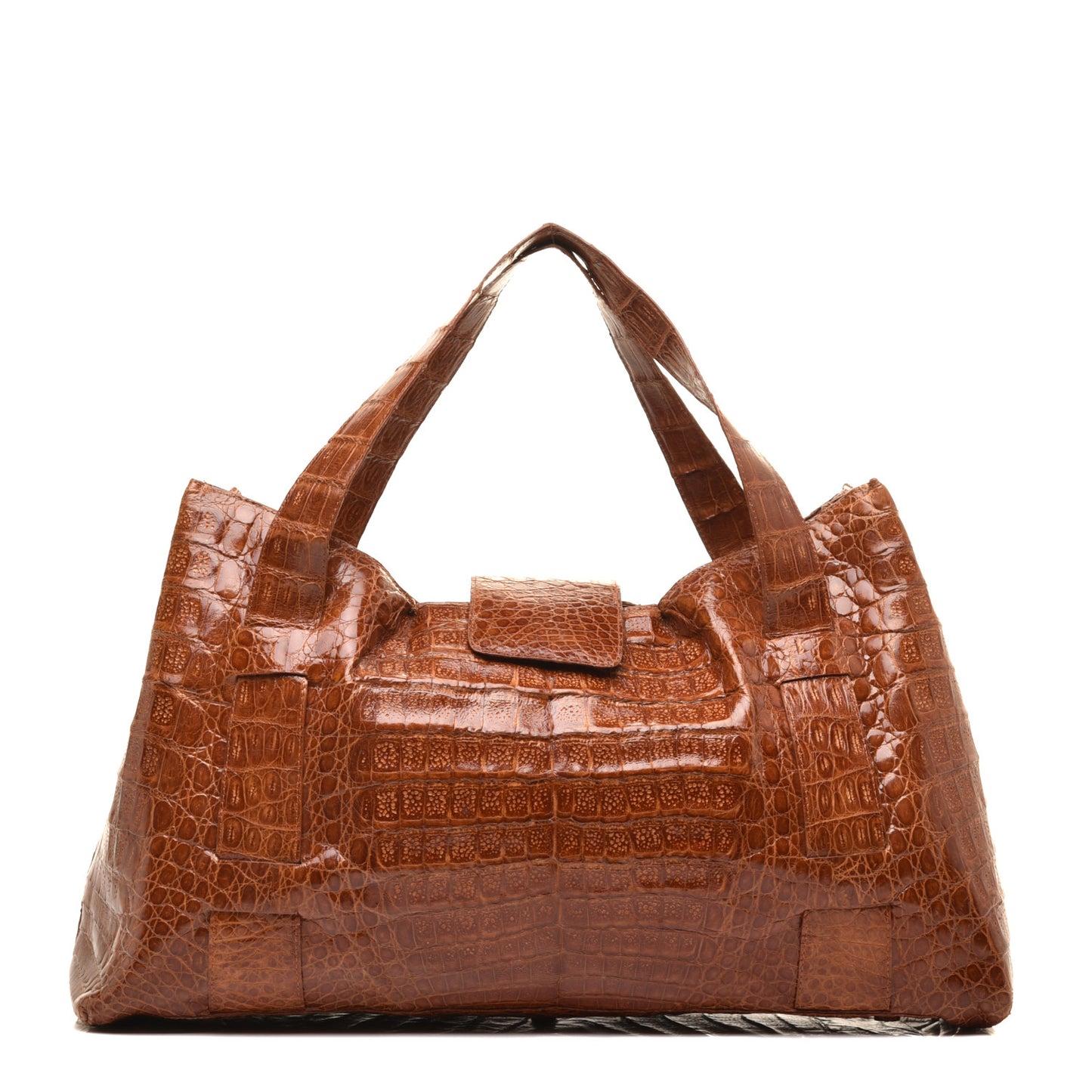 Crocodile Tote Brown
