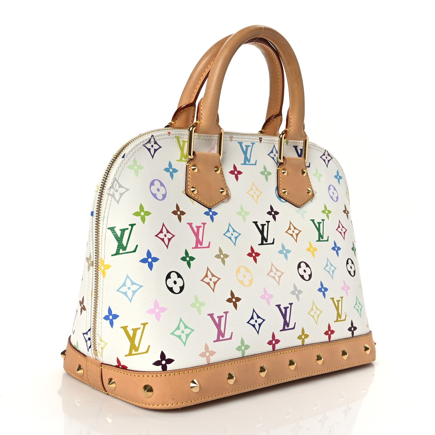 Louis Vuitton Monogram Multicolor Alma White 3 of 10