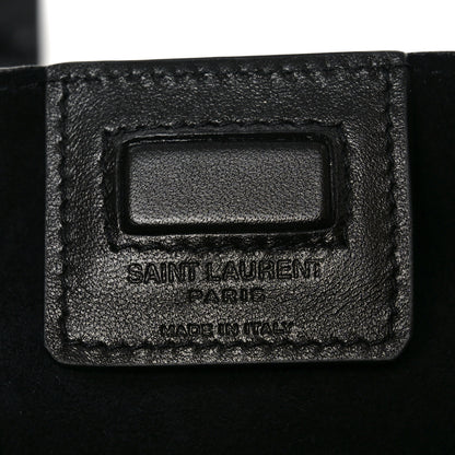 Saint Laurent Calfskin Monogram Deli Paper Bag Vintage Black 6 of 10