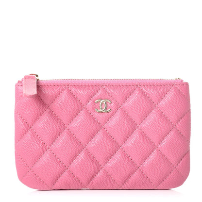 Chanel Caviar Quilted Small Cosmetic Case Pink 1 of 8