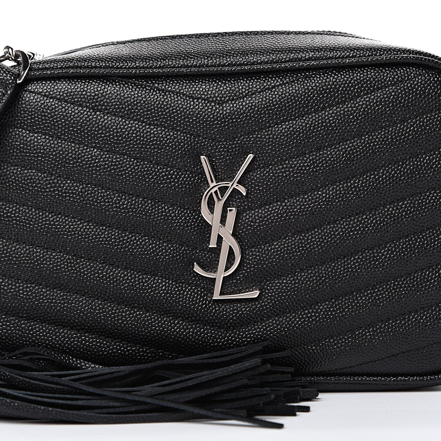 Grain De Poudre Matelasse Monogram Mini Lou Camera Bag Black