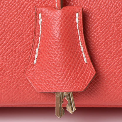 Hermes Epsom Candy Birkin 30 Rose Jaipur Gold 33 of 39
