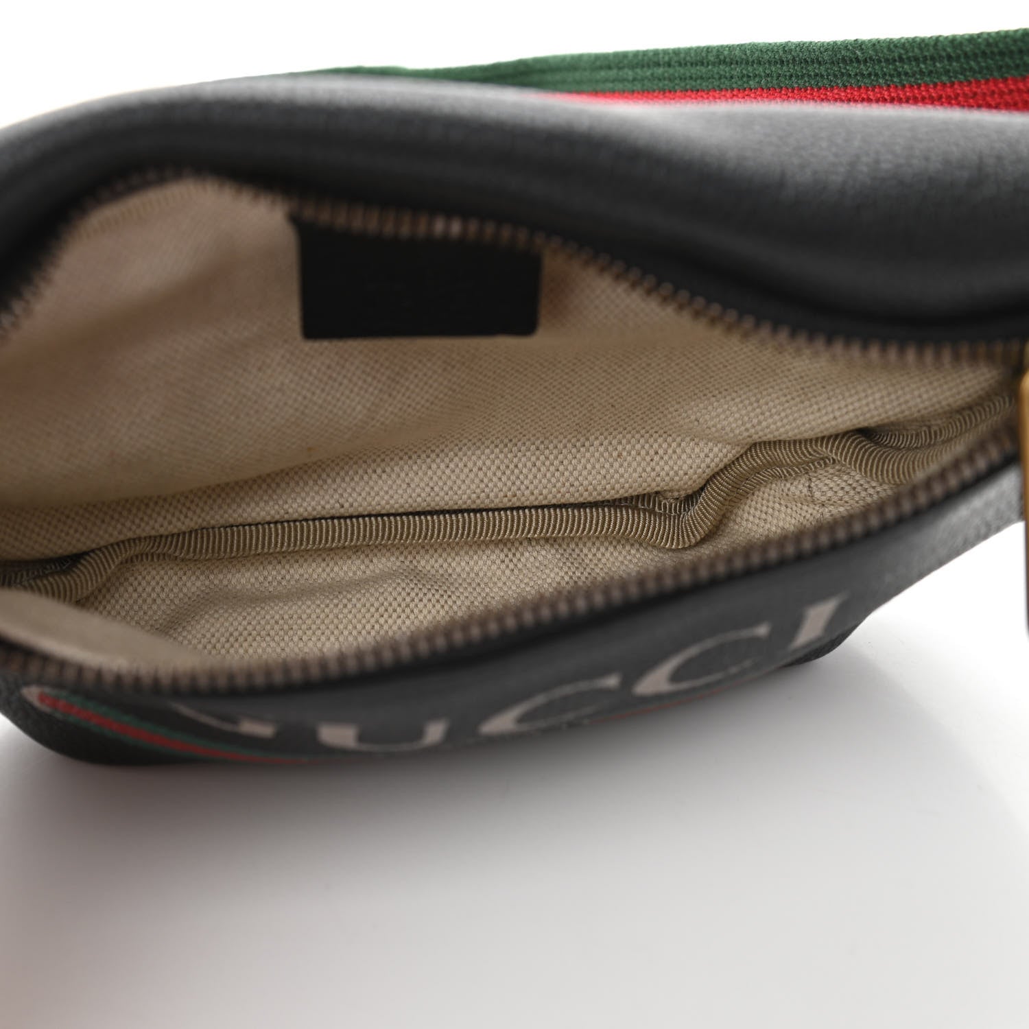 Gucci Grained Calfskin Small Logo Belt Bag Black 5 of 10