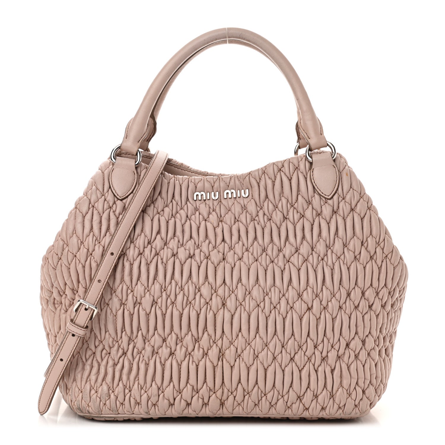 Miu Miu Nappa Matelasse Tote Cammeo 1 of 18