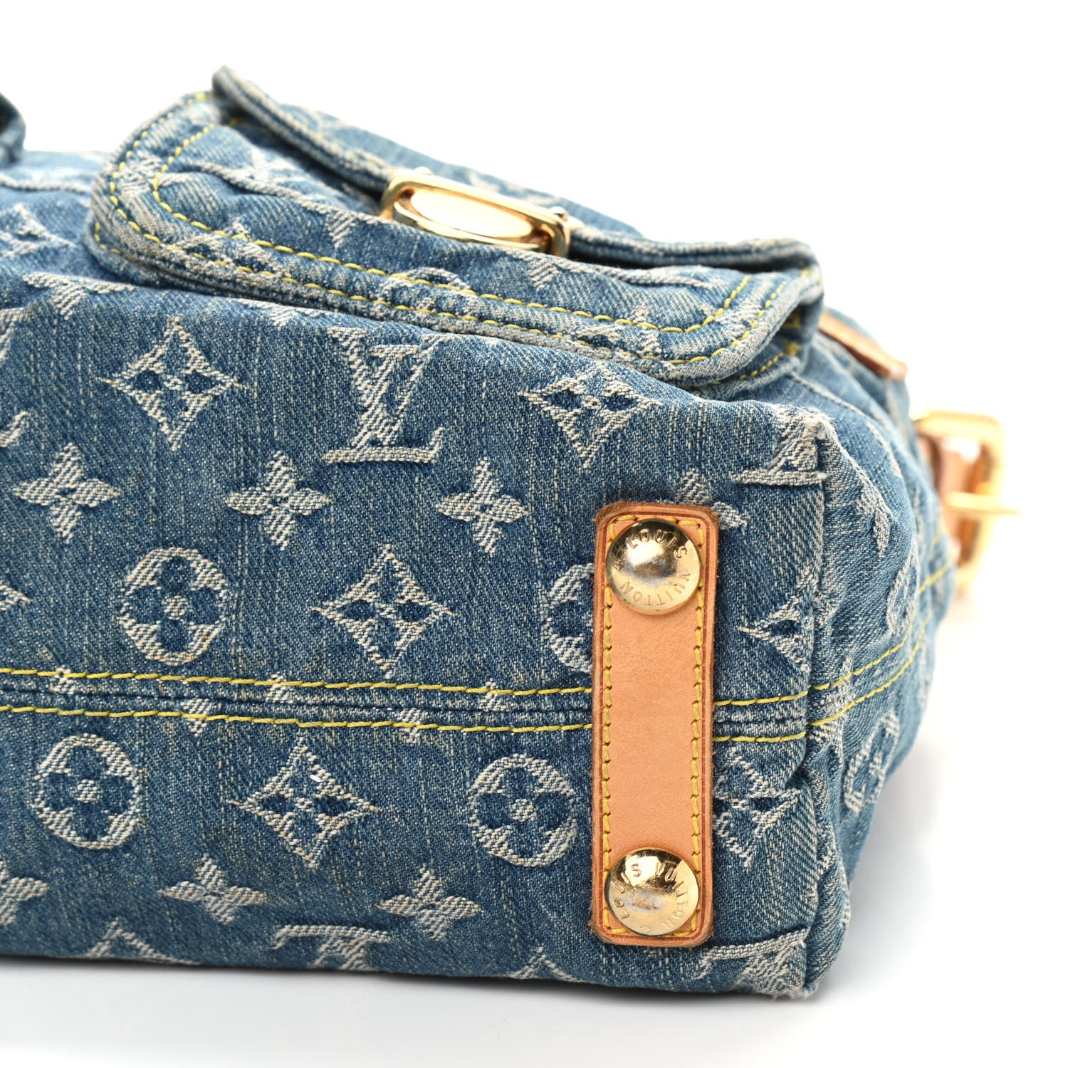 Louis Vuitton Monogram Denim Baggy PM Blue 8 of 11