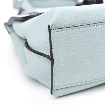 Gucci Pebbled Calfskin Small Bamboo Daily Top Handle Bag Pastel Blue 7 of 8