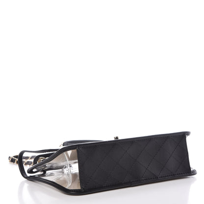 Chanel Lambskin PVC Medium Coco Sand Flap Black 4 of 10