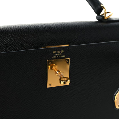 Hermes Epsom Kelly Sellier 28 Black Black 6 of 13