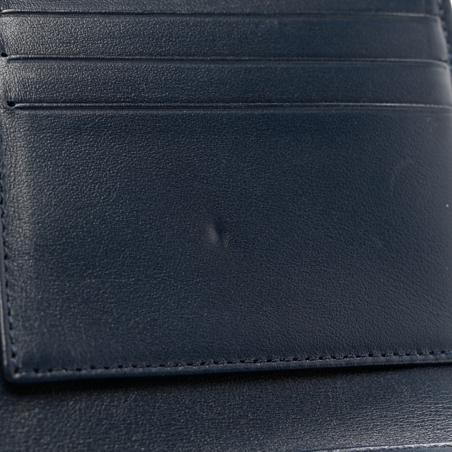 Chanel Caviar Quilted Compact Flap Wallet Navy 6 of 8