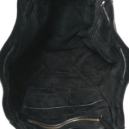 Celine Soft Grained Calfskin Small Belt Cabas Phantom Black 5 of 12