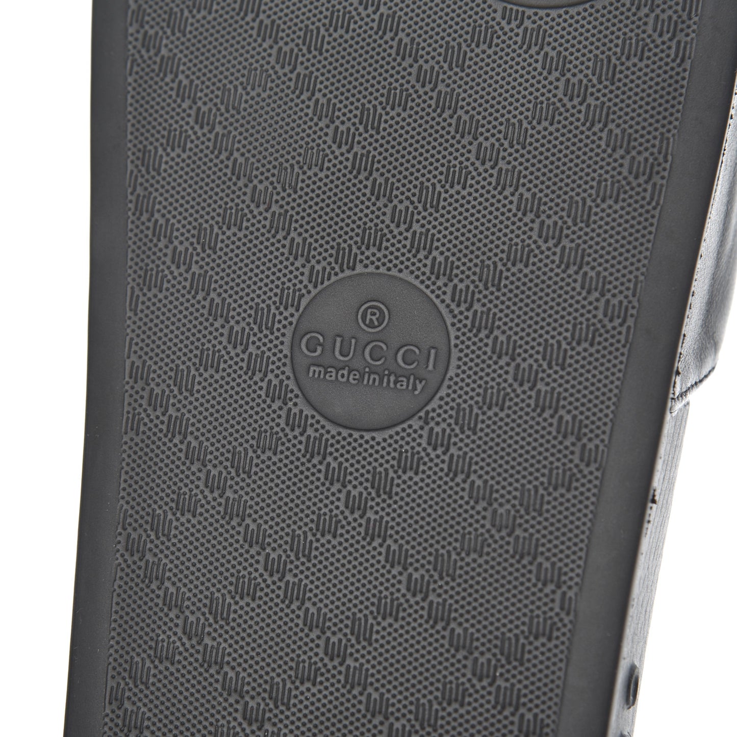 Nappa Original Gucci Mens Slide Sandals 8 Black